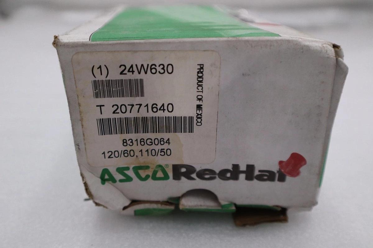 Used NEW IN BOX ASCO 8316G064 SOLENOID VALVE 1/2'' 120/60, 110/50 STOCK H1584