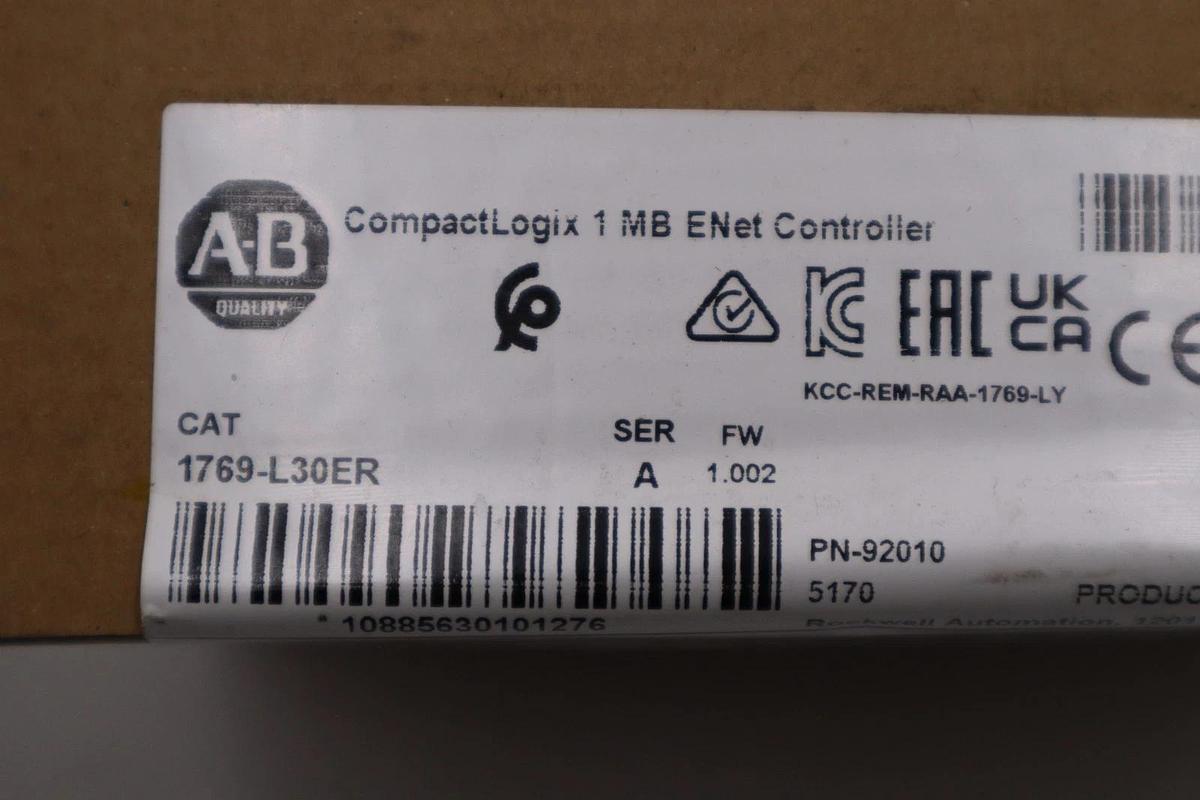 Used SEALED Allen Bradley 1769-L30ER /A CompactLogix 5370 Controller Module #GF29