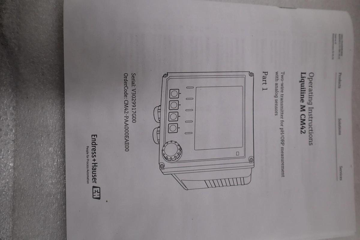 ENDRESS & HAUSER CM42-PAA000EAE00 / CM42PAA000EAE00 NEW IN BOX STOCK G485