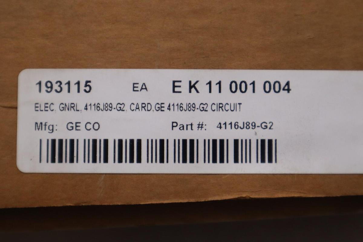 NEW IN BOX GENERAL ELECTRIC 4116J89-G2 OSCILLATOR BOARD STOCK G618