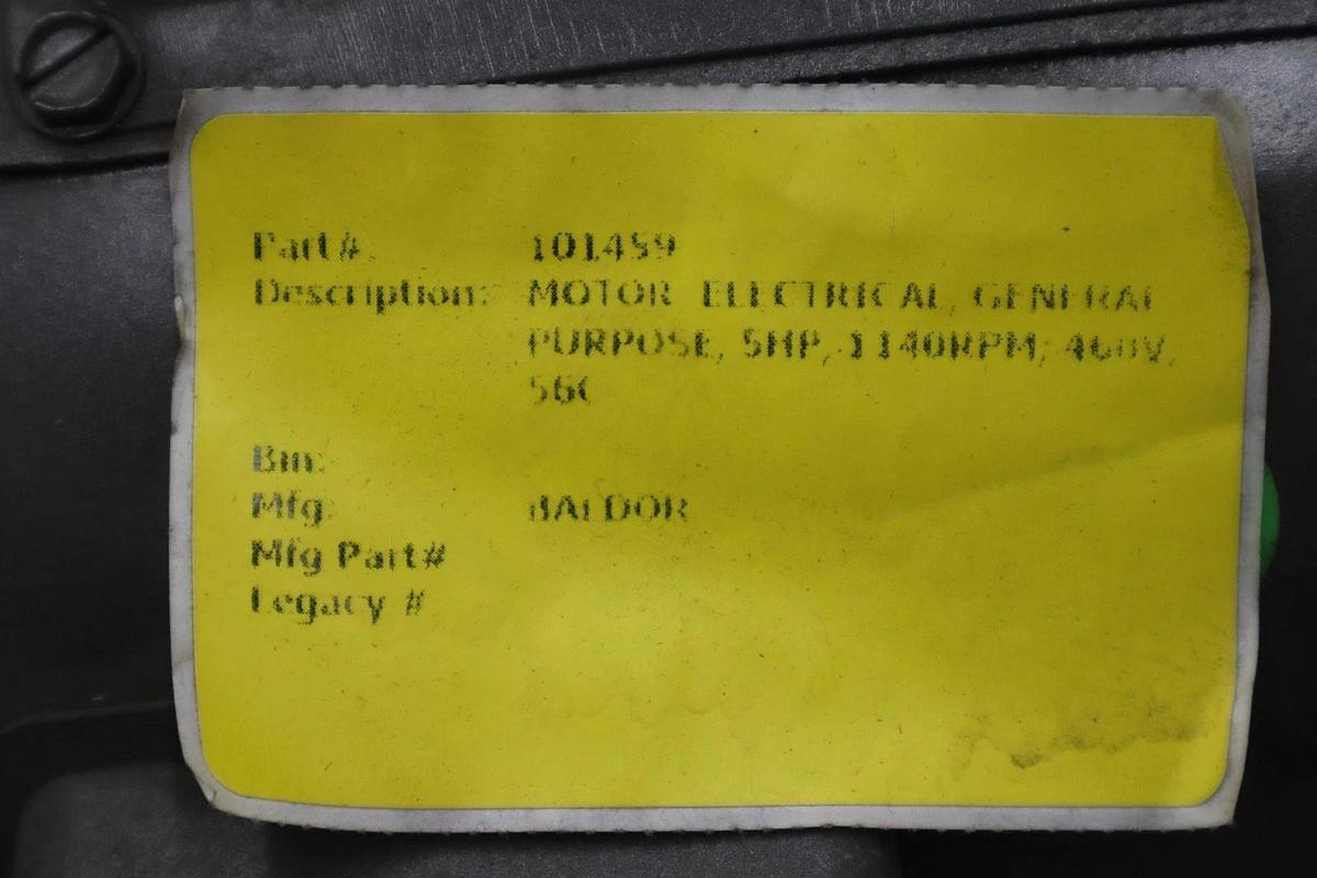 NEW BALDOR VL3505 MOTOR .5HP 115/230V 1140RPM 56C STK M198CC