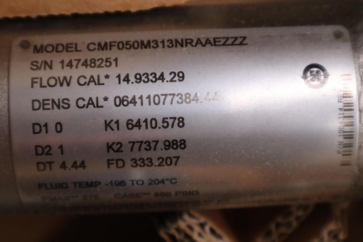 EMERSON CMF050M313NRAAEZZZ CORIOLIS METER ELITE 1/2 INCH DN15 - STOCK GF401