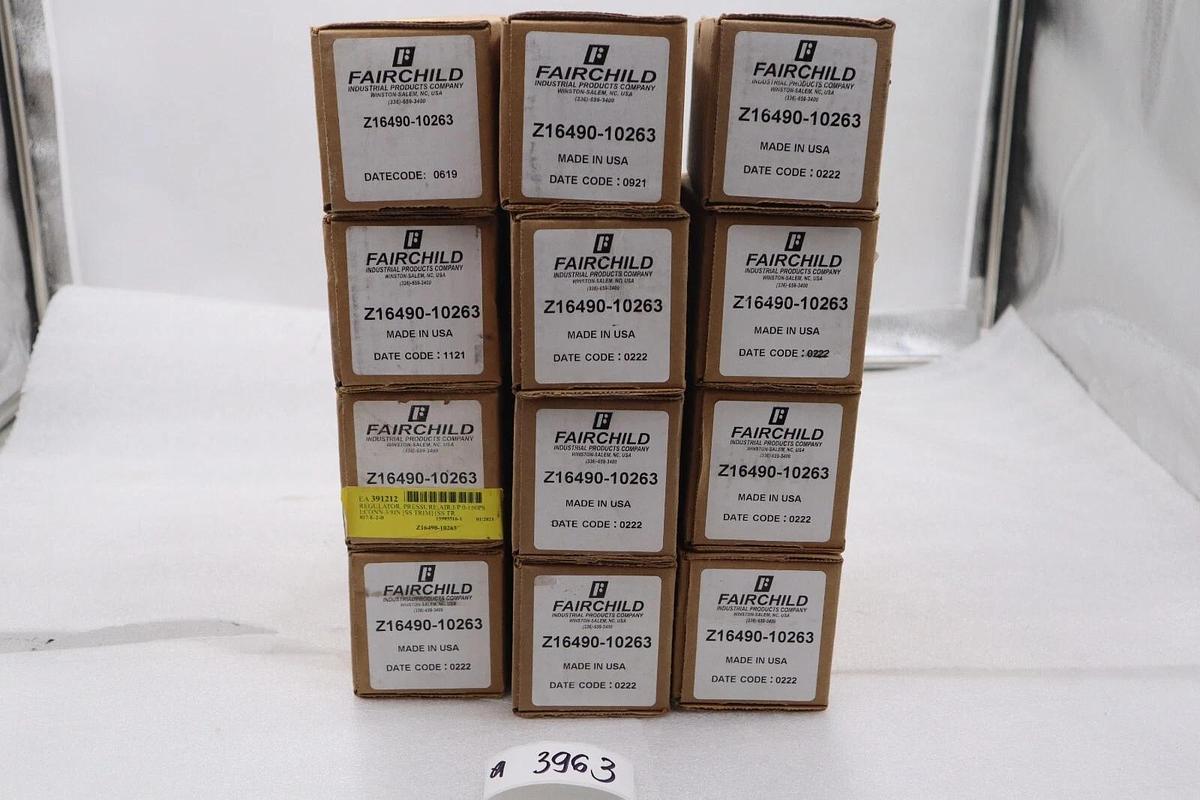 Used FAIRCHILD PNEUMATIC REGULATOR Z16490-10263  STOCK 3963