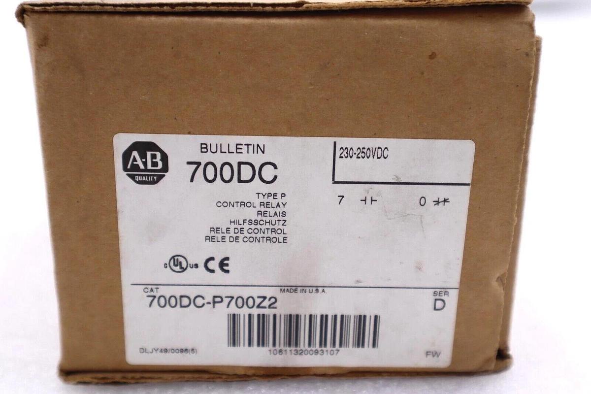 Used ALLEN BRADLEY BULLETIN 700DCP700Z2 DC RELAY RELAIS CC SERIES D #L-225