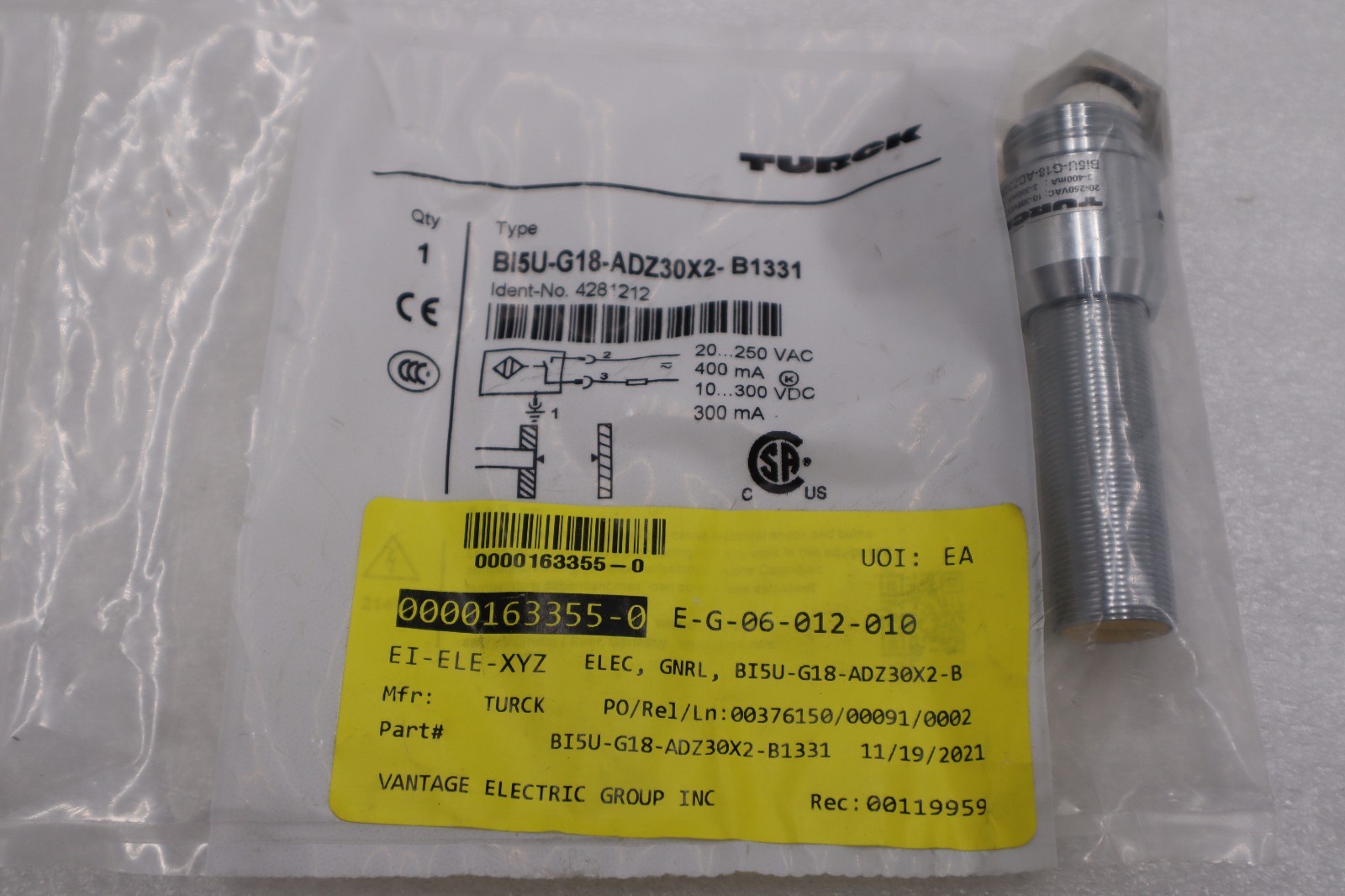 New Turck Bi5U-G18-ADZ30X2-B1331 Inductive Sensor STOCK H1488A