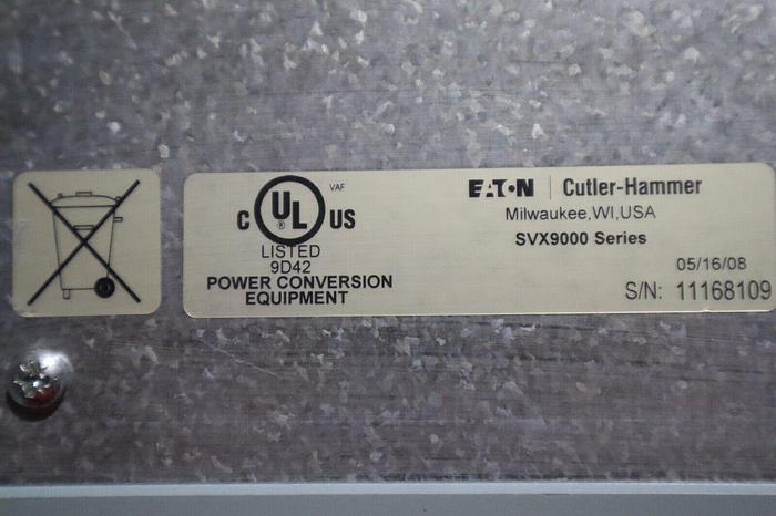Used EATON 40 HP AC VFD DRIVE 480 VAC 3 PHASE SVX9000 SVX040A1-4A1N1 STOCK 1734-A