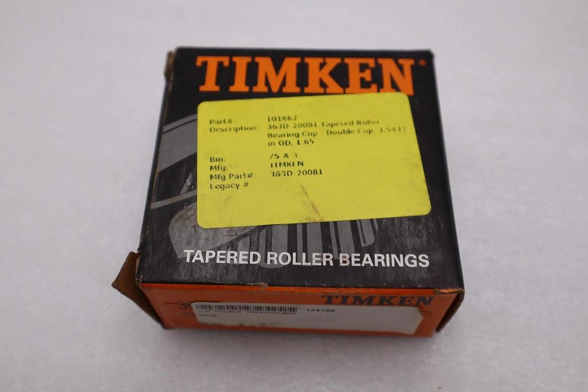 Used TIMKEN 363D-20081 / 363D20081 Tapered Roller Bearing Cup - STOCK 2929CC