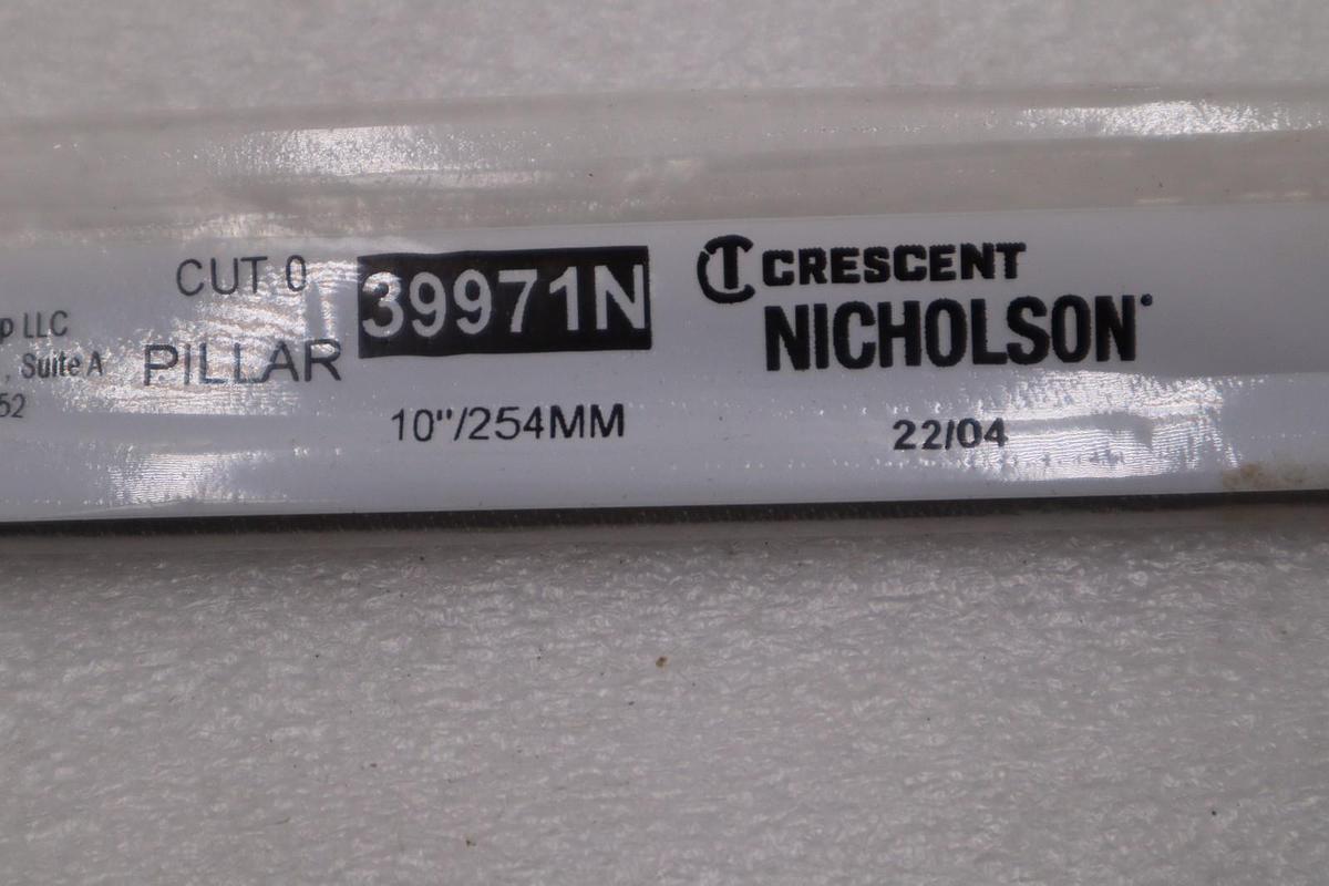 LOT OF 2 - NEW Cresent Nicholson Pillar File Cut 0 Item # 39971N #H710A