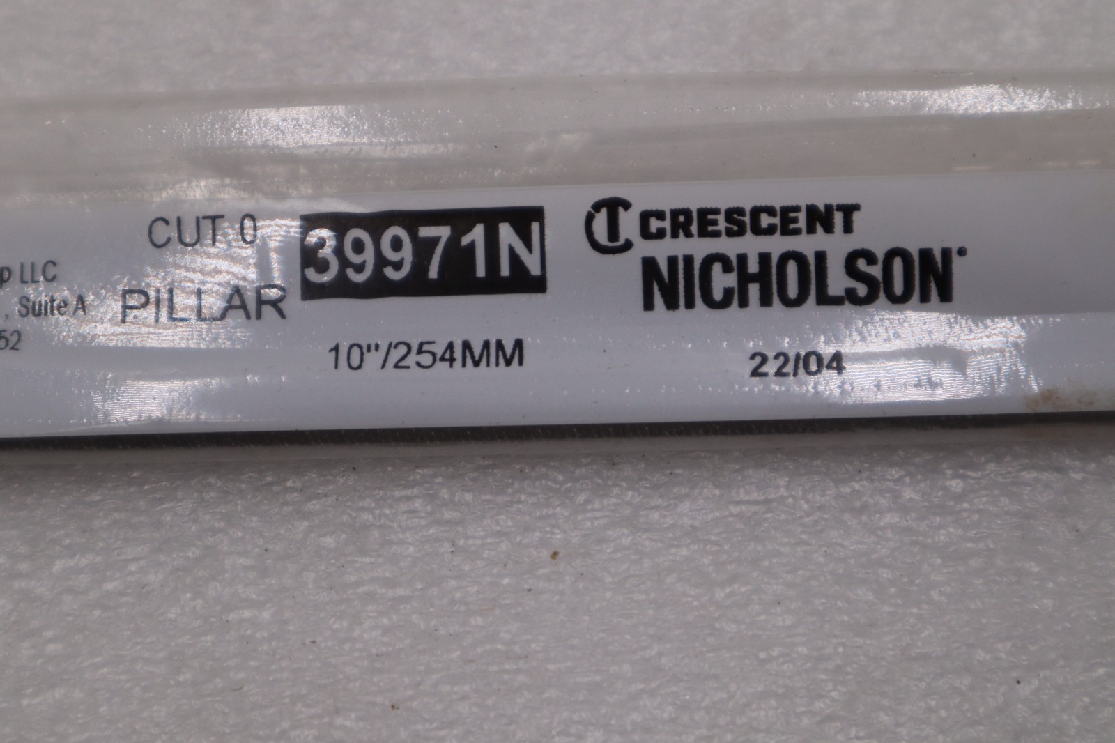 LOT OF 2 - NEW Cresent Nicholson Pillar File Cut 0 Item # 39971N #H710A