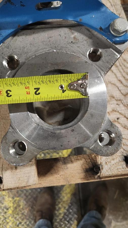 Used DeZURIK 9213388 Manual Gate Valve Size 2 304 Stainless Stock PF202