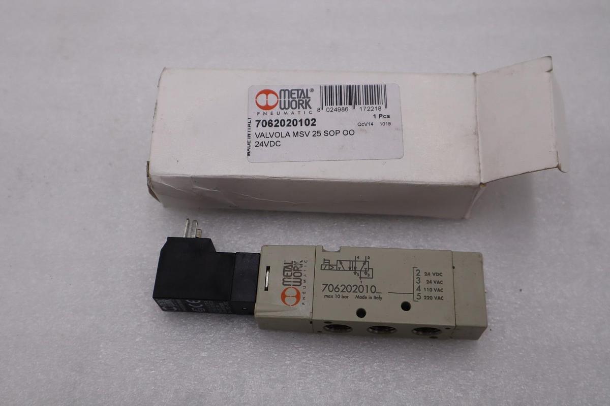 Used NEW OPEN BOX METALWORK 7062020102 Solenoid Valve STOCK H1608A