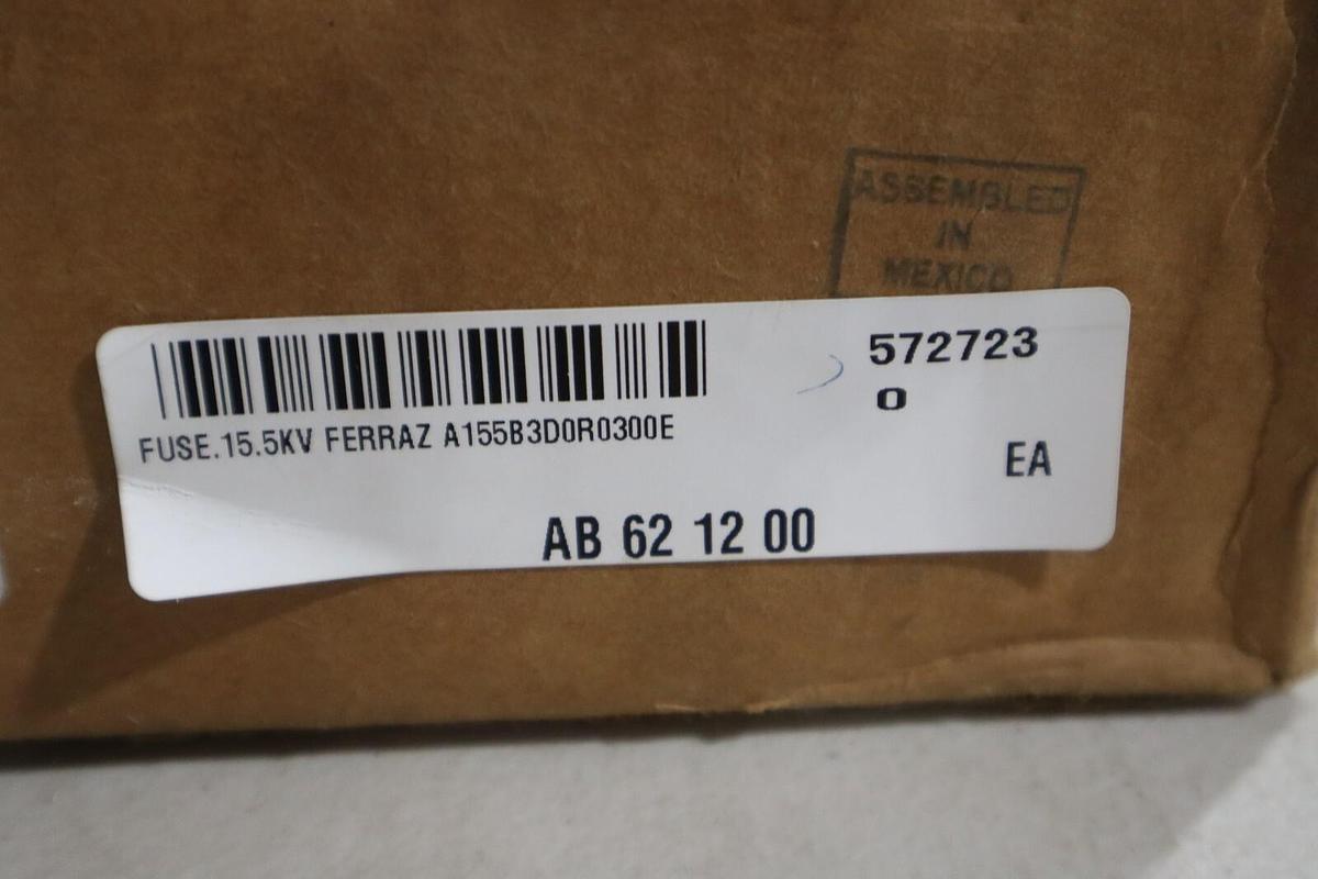 Used Mersen Ferrraz Shawmut Fuse A155B3D0R0-300E NEW IN BOX STOCK G163