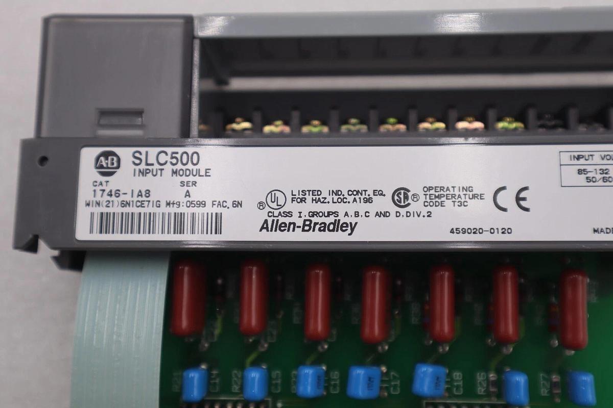 Used ALLEN-BRADLEY 1746-IA8 SLC500 INPUT MODULE SERIES A STOCK #K-891A