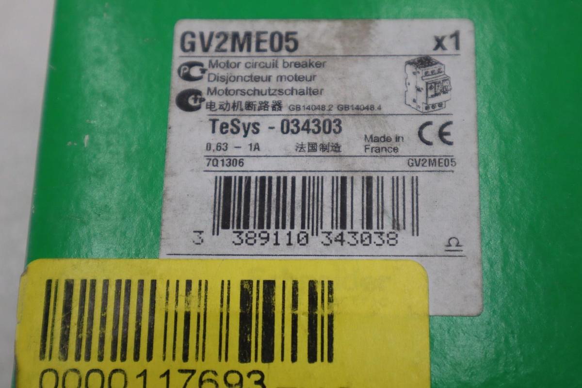 Schneider GV2ME05 Motor Circuit Breaker - NEW IN BOX - STOCK GF560A