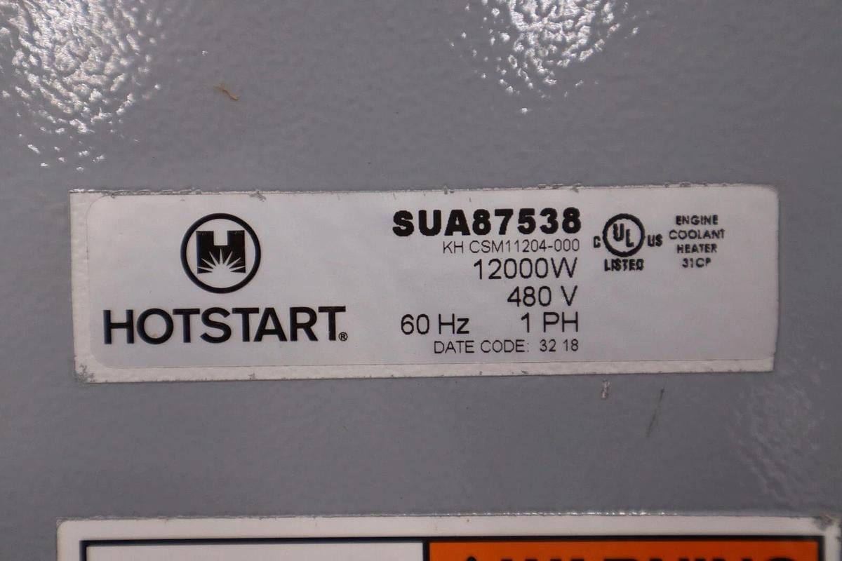 Used HOTSTART HOTFLOW SUA87538 Hot Flow Engine Block Heater & Pump NEW STOCK H759