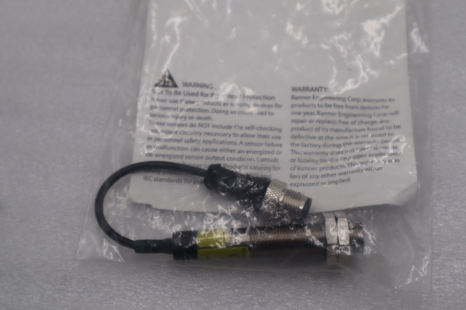 Used Banner M12PFF25Q5 Photoelectric Sensor 10-30 VDC NEW OPEN BOX STOCK L-205-C