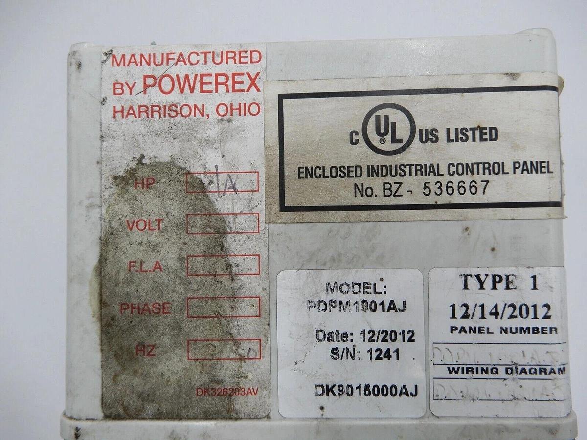 Used POWEREX DEWPOINT MONITOR PDPM1001AJ STOCK 779