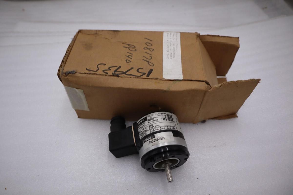 NEW Hohner Encoder H1E22R/A0 / 031001 5-24 VOLTS 2400P PER REV STOCK H1021