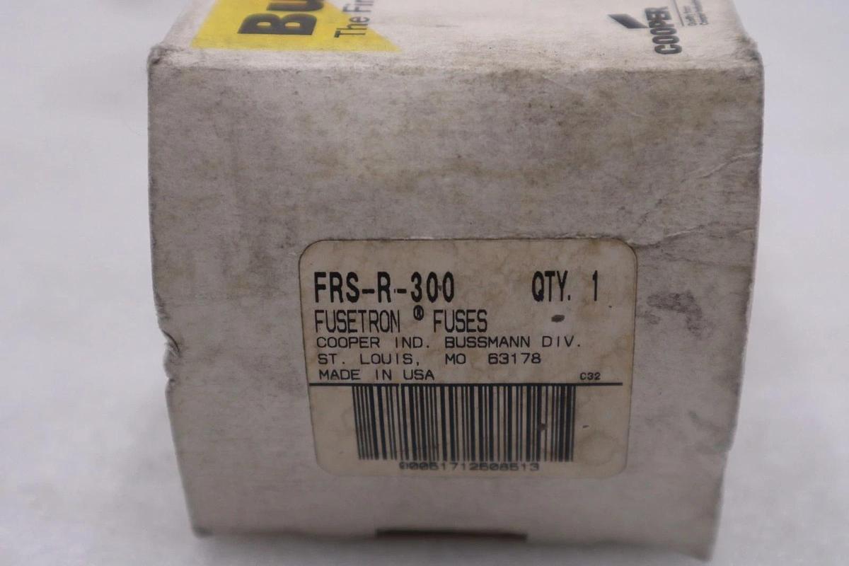 Used NIB - BUSSMANN - FRS-R-300 600V RK5 TD FUSE - STOCK GF611 51712508513