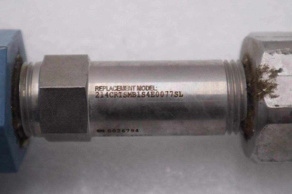 Used Rosemount 214C Temperature Sensor 214CRTSMB1S4E0077SLXAXW -50 TO 450 C #3526A