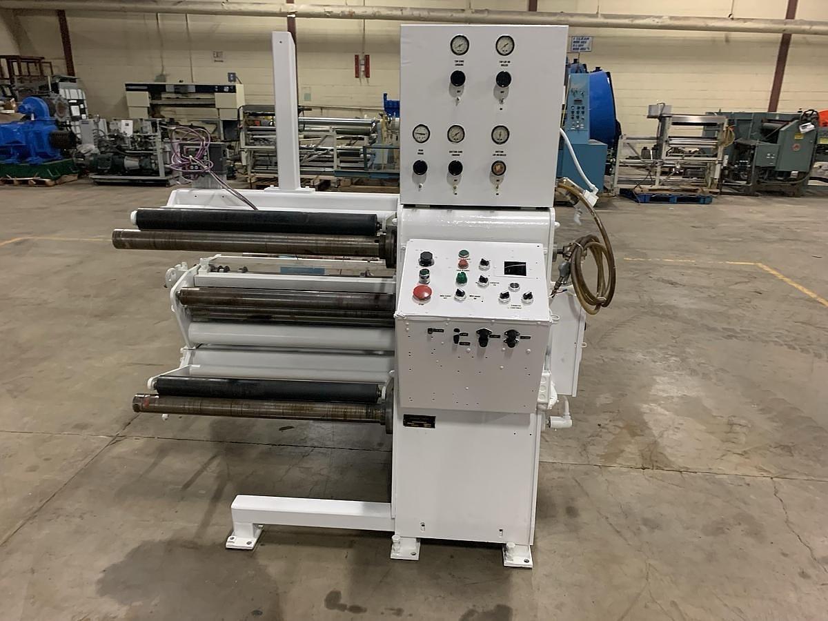 Used 30” VOORWOOD DUPLEX MODEL 30-24 SLITTER REWINDER WITH TRIM BLOWER