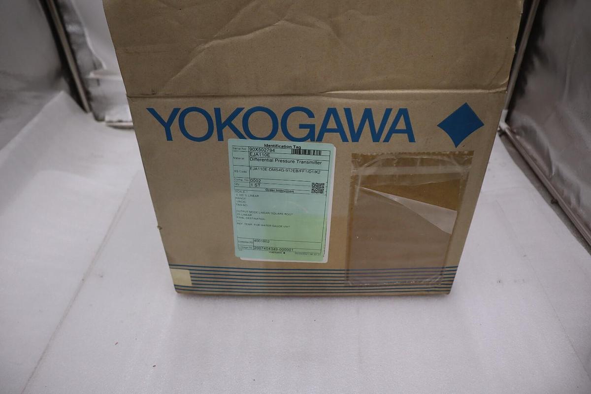 Used YOKOGAWA EJA110E-DMS4G-912EB/FF1/D1/K2 - EJA110E DIFFERENTIAL TRANSMITTER NEW