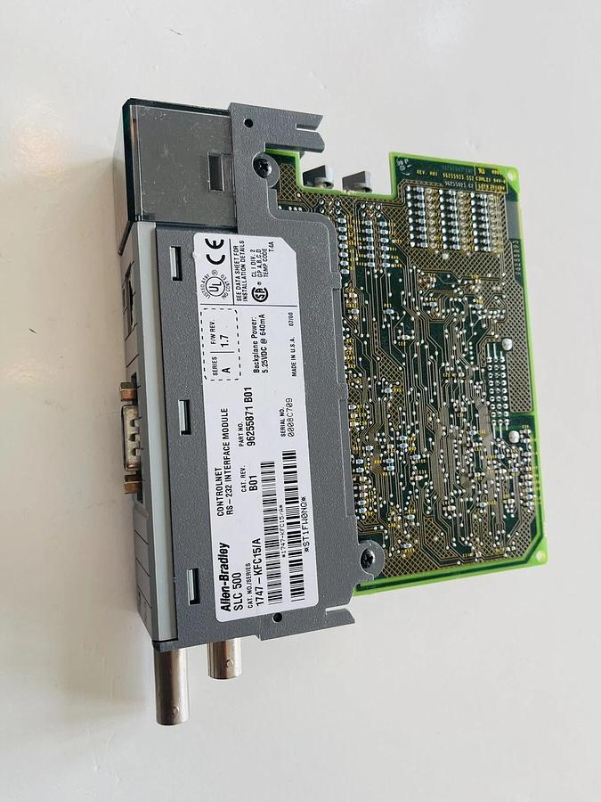 Used Allen-Bradley SLC 500 1747-KFC15/A Series A ControlNet Interface Module #K-174