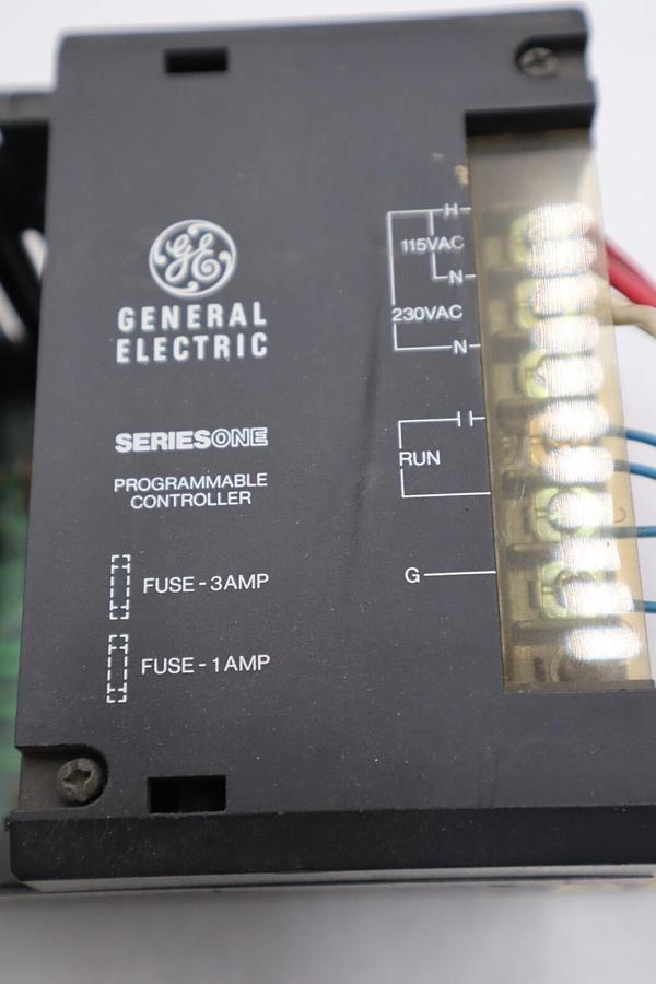 Used GENERAL ELECTRIC IC610CHS100A RACK w/POWER SUPPLY SERIES ONE STOCK 1396C