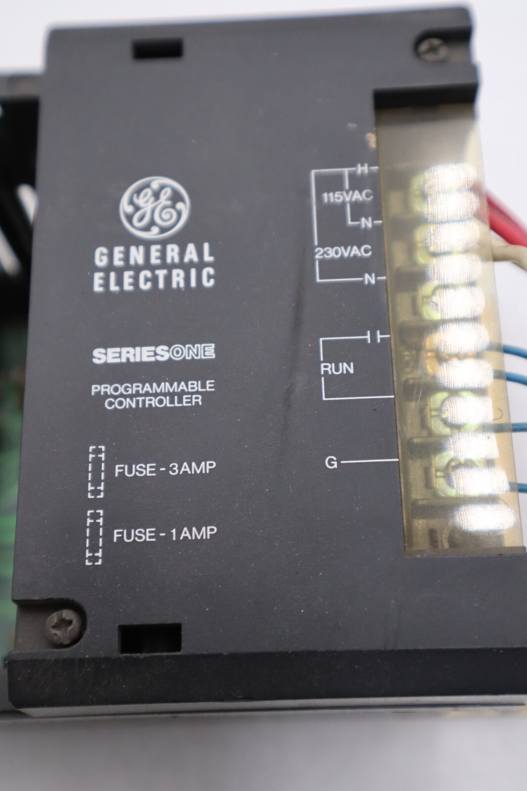 Used GENERAL ELECTRIC IC610CHS100A RACK w/POWER SUPPLY SERIES ONE STOCK 1396C