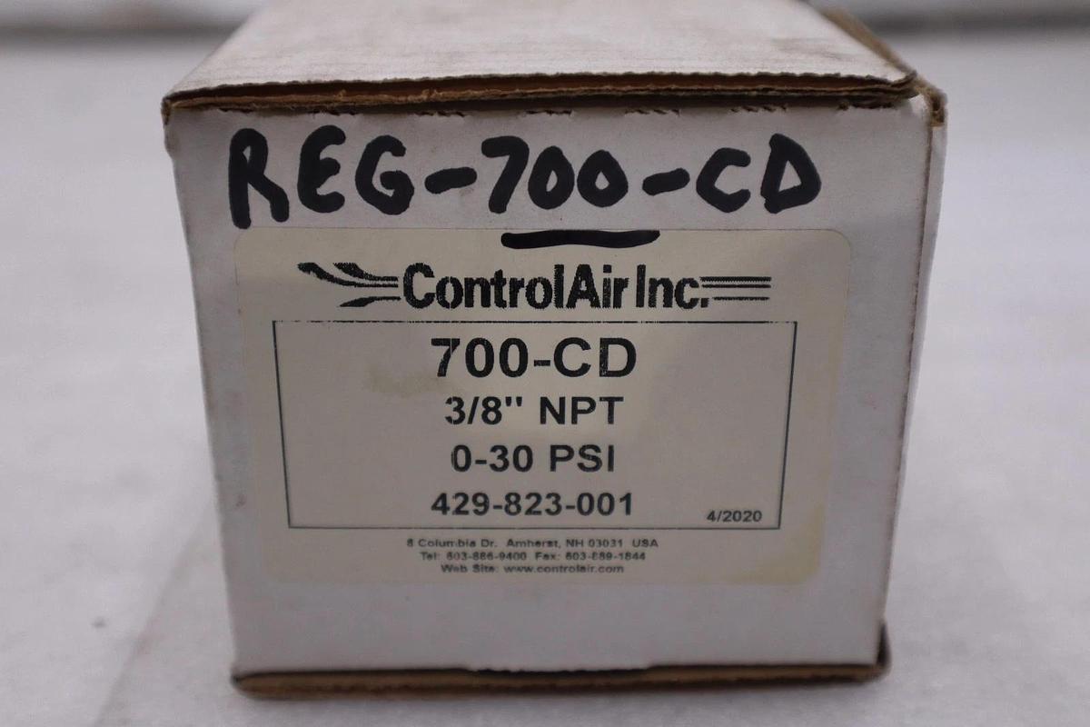 CONTROL AIR INC. 700-CD  PRESSURE REGULATOR NEW OPEN BOX STOCK GF219A