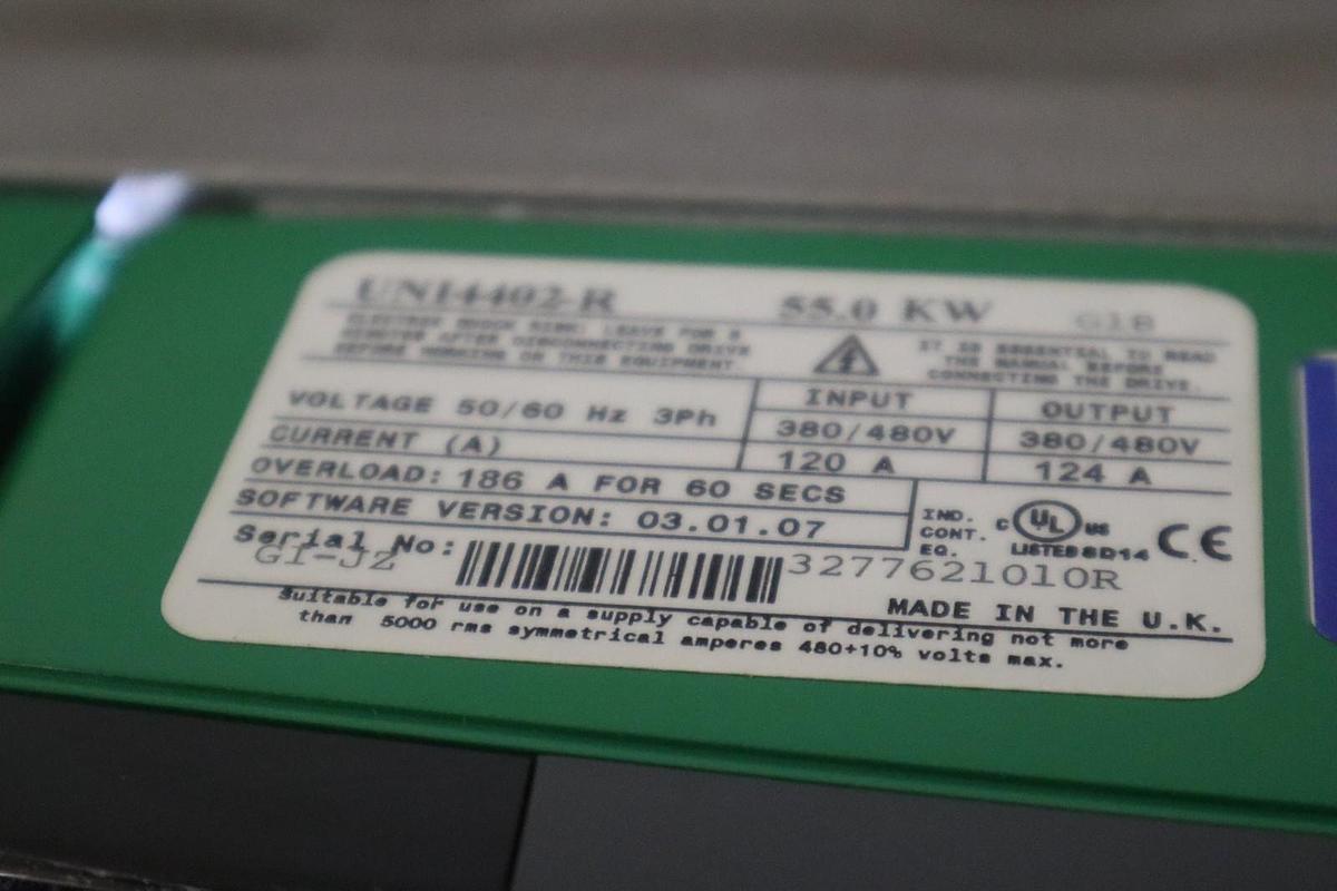 Used CONTROL TECHNIQUES UNI4402REGEN UNIDRIVE CLASSIC 55KW UNI4402-R NEW STOCK #S-705