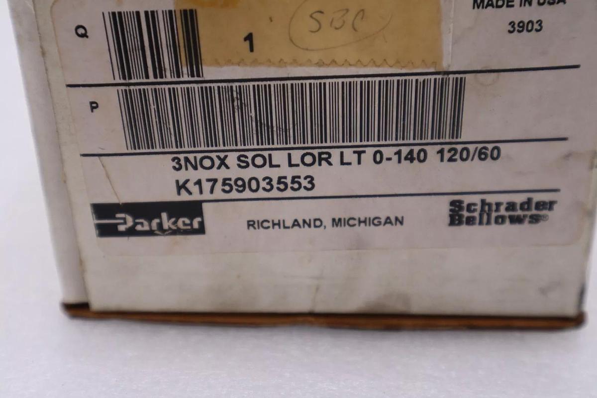 NEW OPEN BOX PARKER K175903553 Pilot Valve 120/110 VAC STOCK 5880