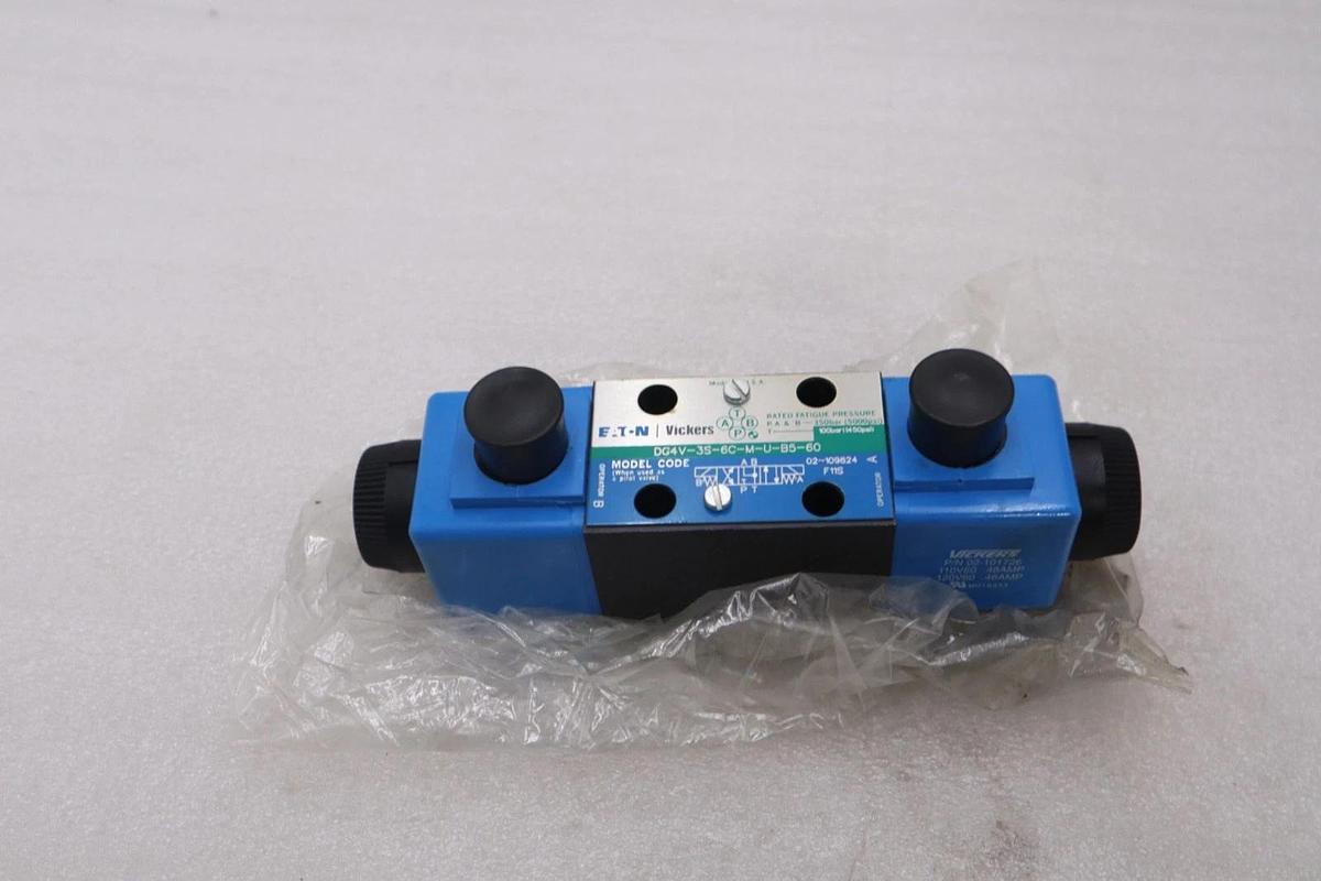 EATON VICKERS DG4V-3S-6C-M-U-B5-60 HYDRAULIC PILOT VALVE STOCK #K-1969A