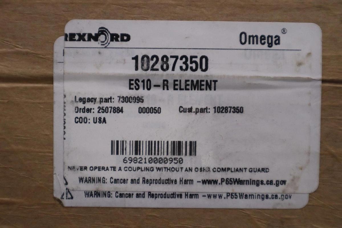 REXNORD 10287350 7300095 ES10-R ELEMENT OMEGA - NEW UNIT - STOCK GF450A