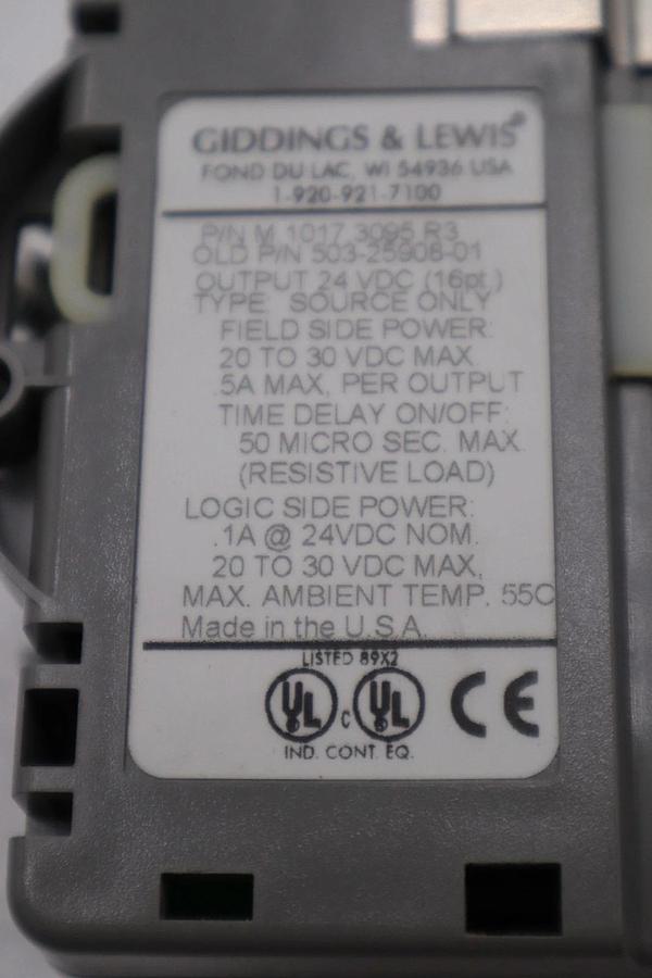 Used DANAHER MOTION M.1017.3095 R3 / M10173095 R3 GIDDINGS & LEWIS MODULE #6044