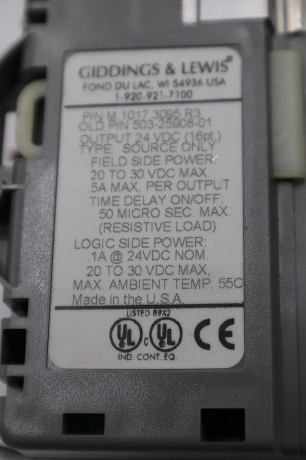 Used GIDDINGS & LEWIS DANAHER MOTION M.1017.3095 R3 / M10173095 R3 MODULE #5997