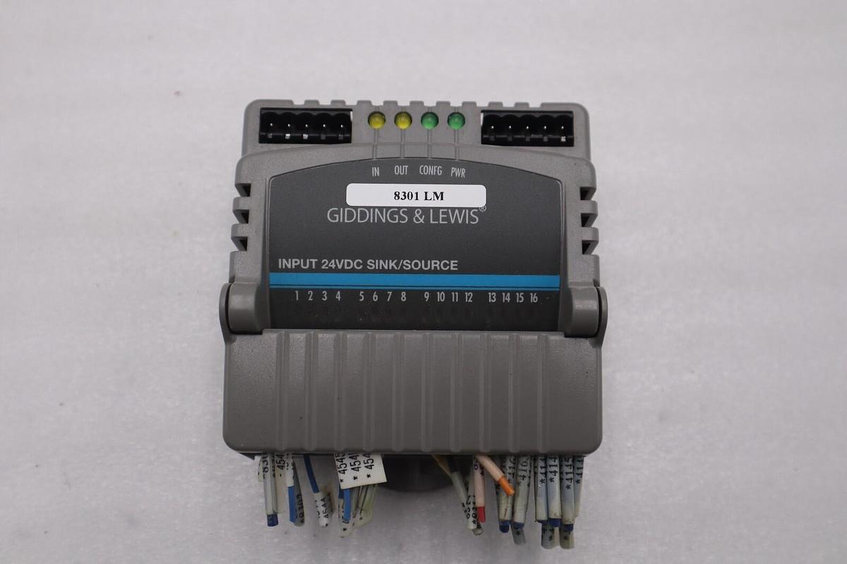 Used GIDDINGS & LEWIS M.1300.7372 R1 Input Module 24VDC SINK/SOURCE STOCK 622-D