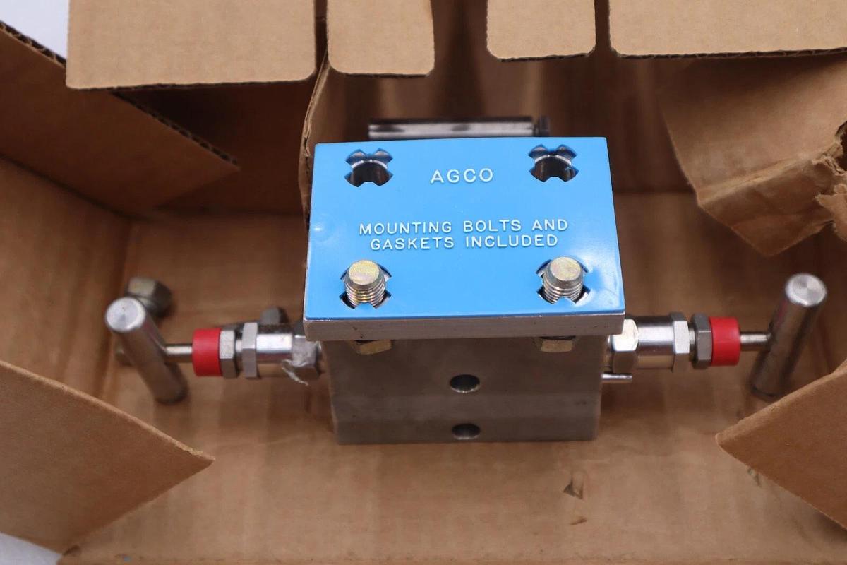 Used CENTURY VALVE CM10-3-1-F49-J-T three valve manifold STOCK 029-A