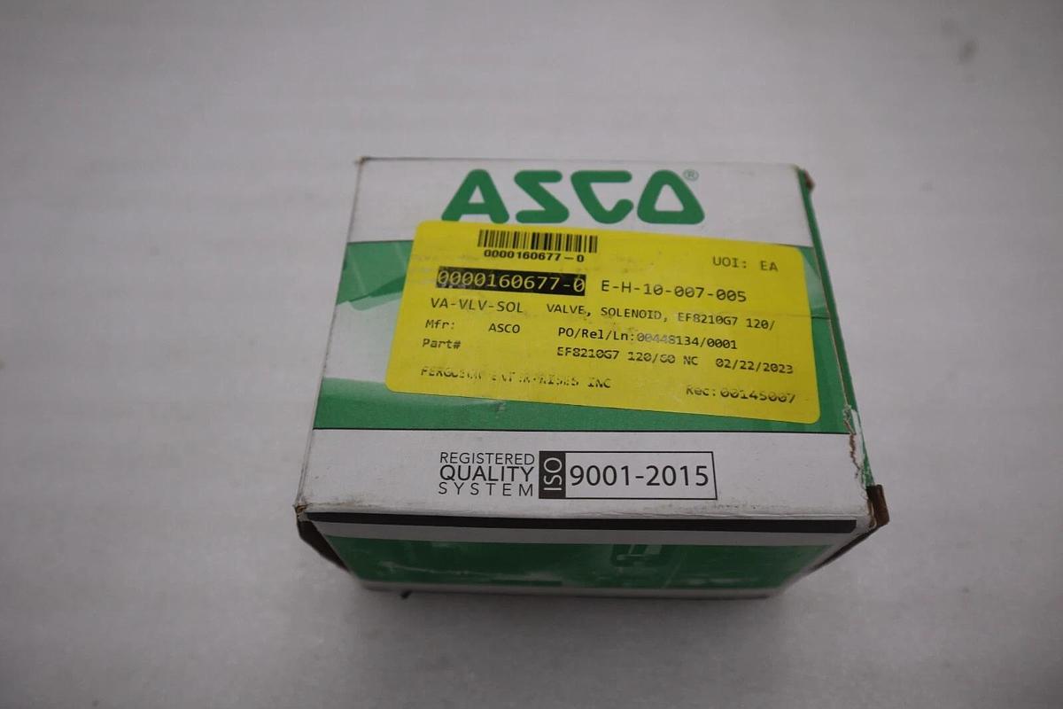 Used NEW REDHAT EF8210G007 Solenoid Valve Brass NC Air Inert Gas STOCK G553