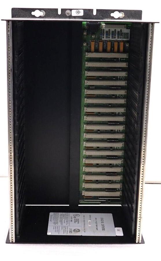 Used INDUSTRIAL CONTROL EQUIPMENT IC697CH57820 RACK 17 SLOT REAR MOUNT STOCK #1707
