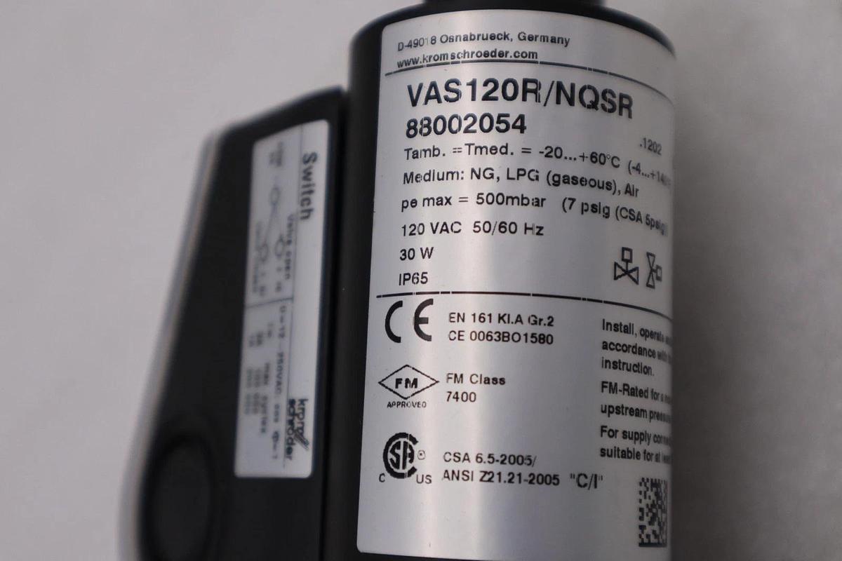 Honeywell Kromschroder VAS120R/NQSR 88002054 STOCK H1129
