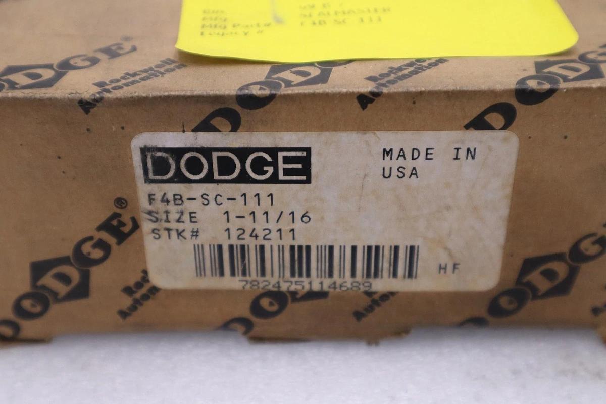 NEW OPEN BOX Dodge 124211 F4B-SC-111 Flange Bearing 1 11/16" Bore STK CC213