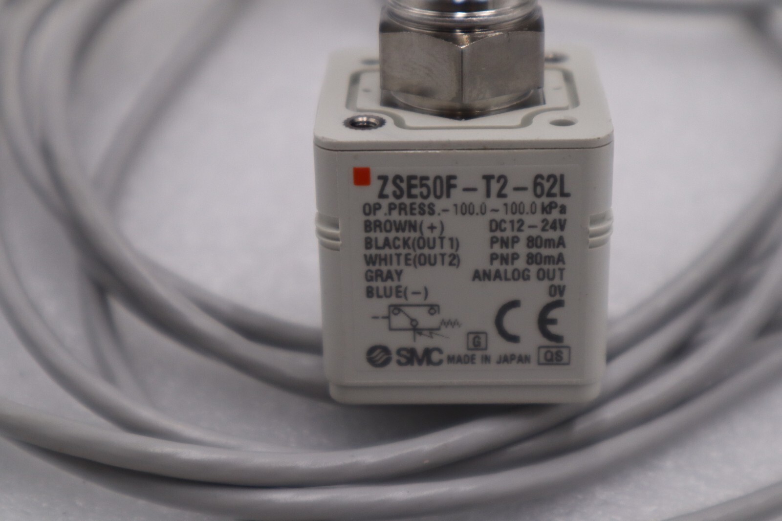 Used SMC ZSE50F-T2-62L SMC sensor-100~100kpa STOCK L-516-C