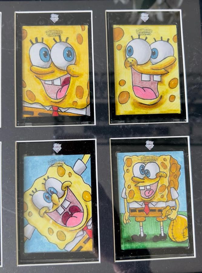 Used 2025 Topps Chrome SpongeBob SquarePants 1/1 Sketch Card Ultimate Collection