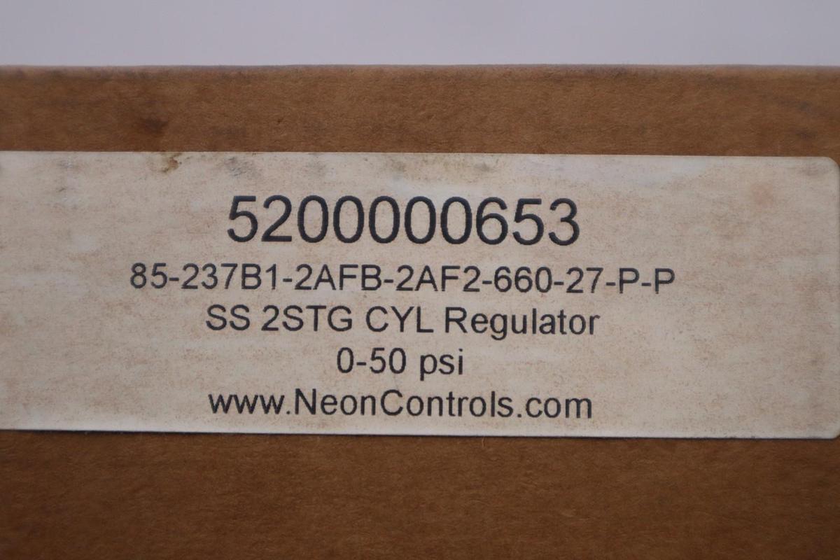 Neon Controls 85 Series 85-237B1-2AFB-2AF2-660-27-P-P CYL REGULATOR #3724CC