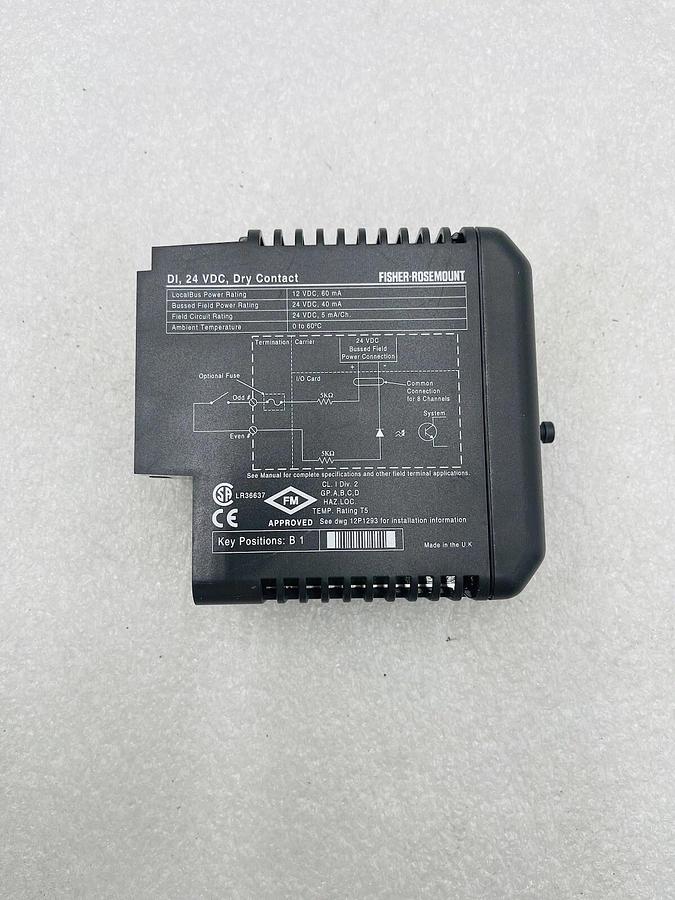 Used EMERSON DELTAV KJ3001X1-BB1 DI 8 CH 24VDC DRY CONTACT #K-2606