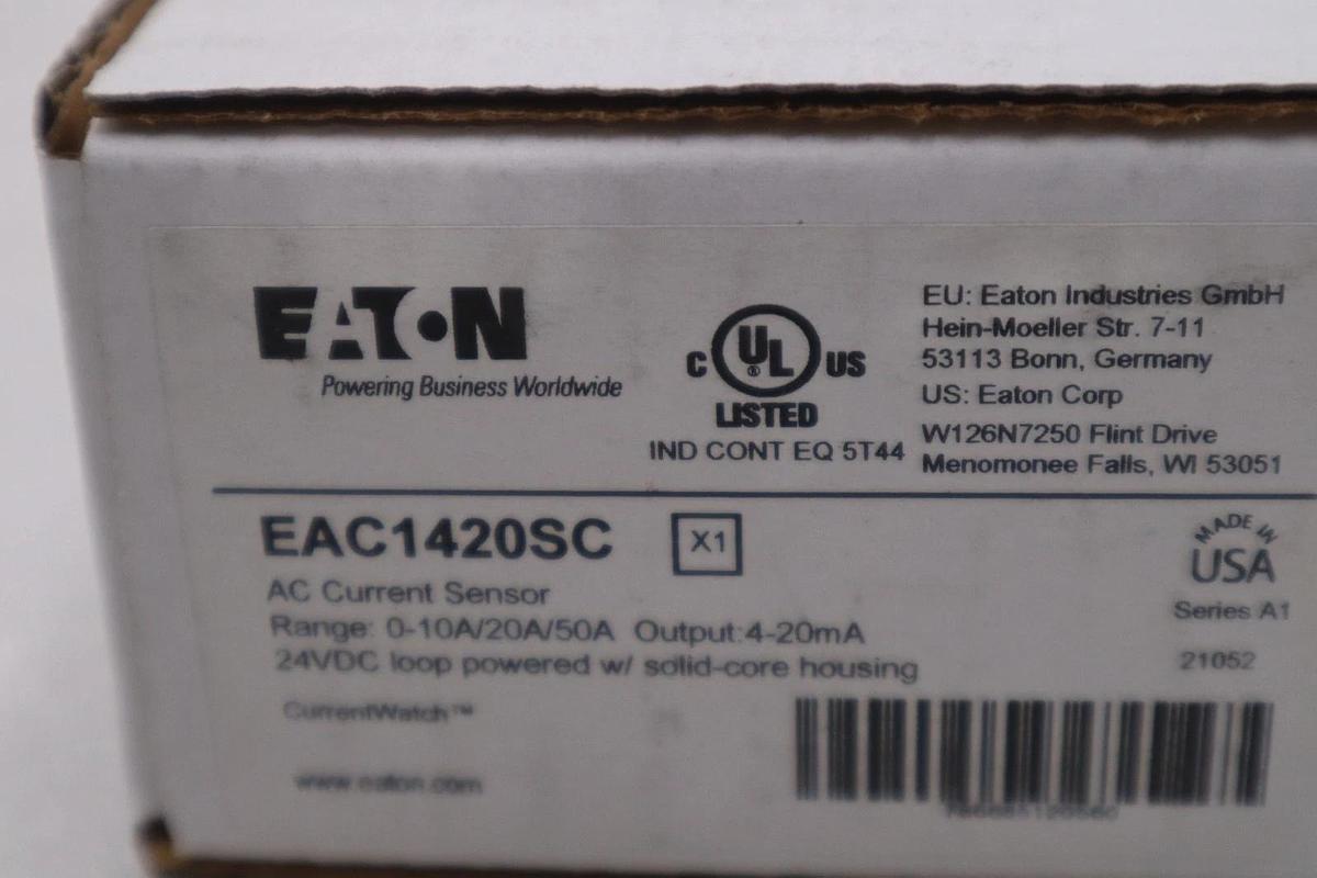 Used Eaton EAC1420SC Top Terminal Current Sensor NEW IN BOX STOCK GF-760A