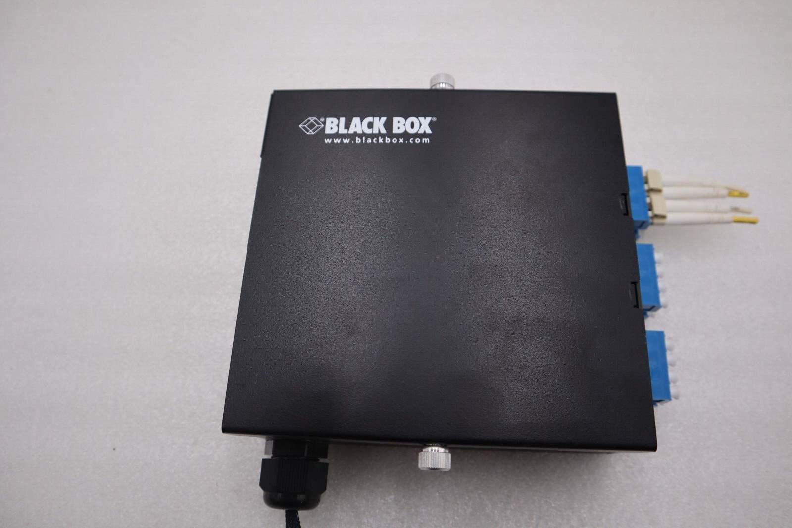 Used Black Box JPM398A JPM39 Series DIN Rail Mini Fiber Enclosure STOCK K-1115-A