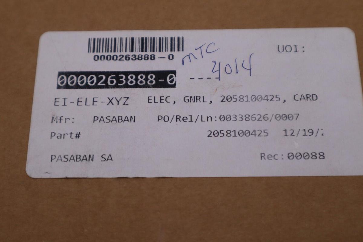 Used PASABAN MONTELEC MTC-4014 V1 / MTC4014V1 CAN-RS-485-PROFIBUS COMMUN NEW #G553A