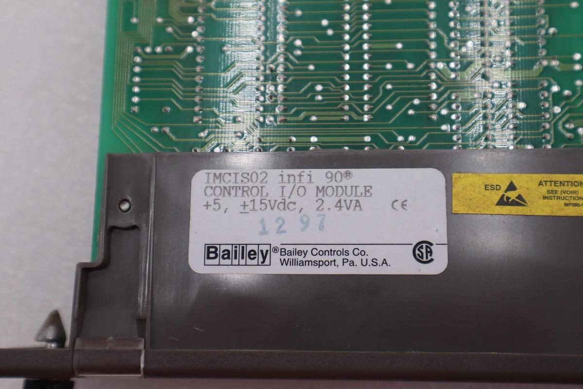 Used Bailey Infi 90 IMCIS02 Control I/O Module PLC 2.4VA SADR 9 3A-4-6 #K-1622